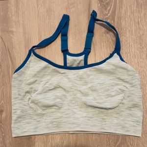 Old navy light blue sports bra. Low support, good condition!